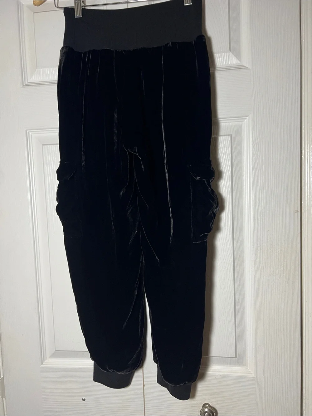 Cinq a sept Black Velour Highrise Pant Women’s XS